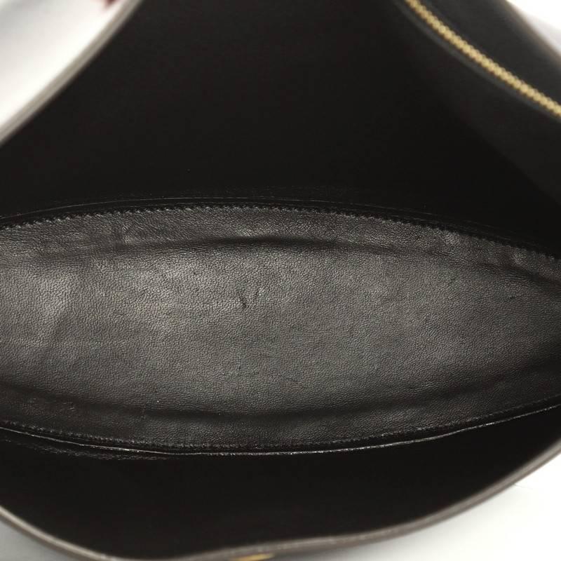 Celine Curved Evening Clutch Leather In Excellent Condition In NY, NY