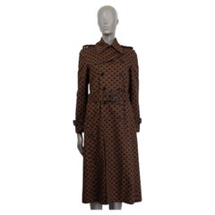 CELINE - Giacca in cotone marrone scuro con stampa TRIOMPHE TRENCH S