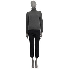 CELINE dark grey cashmere TURTLENECK Sweater XS