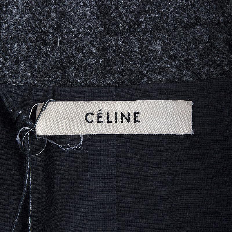 celine black tweed jacket