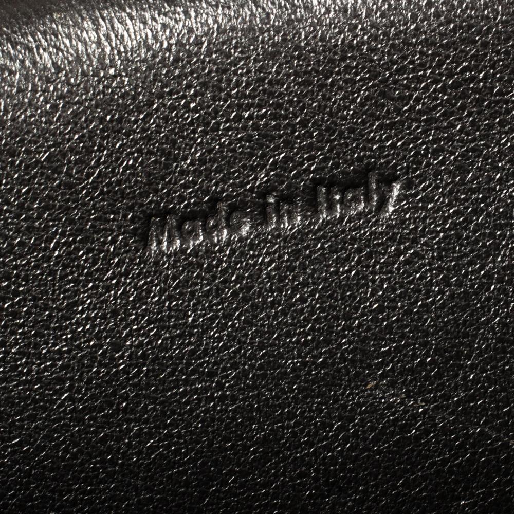 Celine Dark Grey Leather Small Belt Top Handle Bag 4