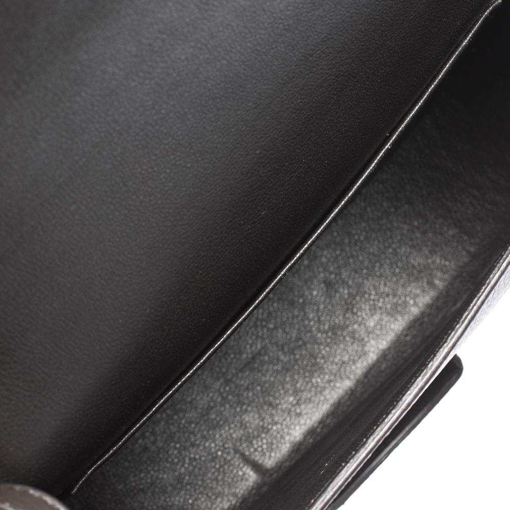 Celine Dark Grey Leather Small Trotteur Crossbody Bag 1