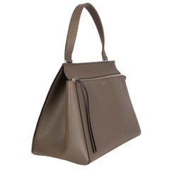 CELINE dark khaki leather EDGE MEDIUM Shoulder Bag