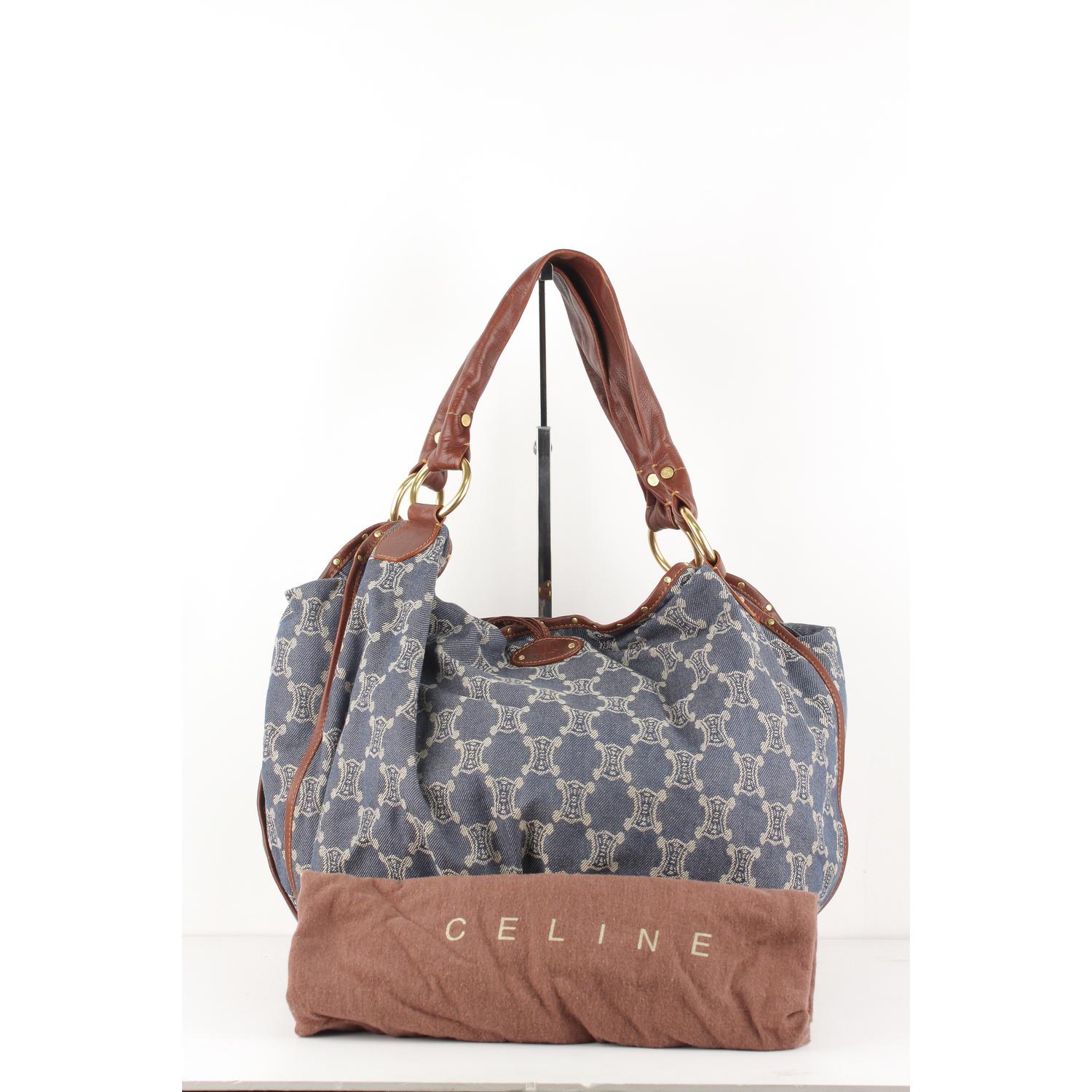 celine denim shoulder bag