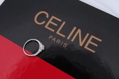 Celine Diamantring. Diamant Solitär Verlobungsring Pt900 Platin mit Diamanten. Zertifiziert