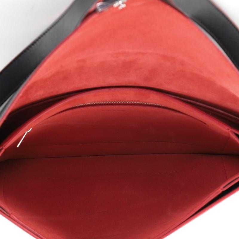 Brown Celine Diamond Shoulder Bag Leather and Suede Large