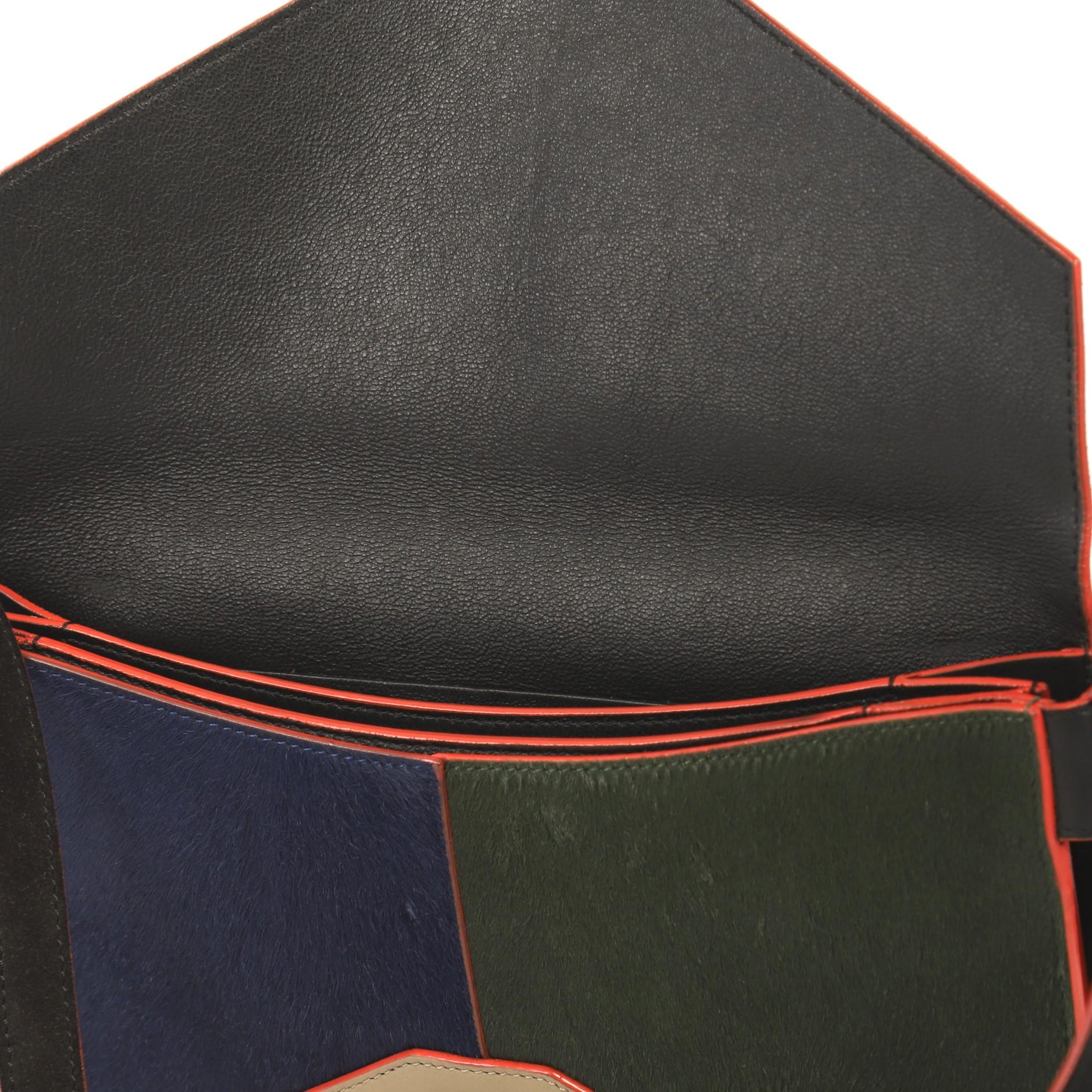 Celine Diamond Shoulder Bag Pony Hair and Leather Medium 5