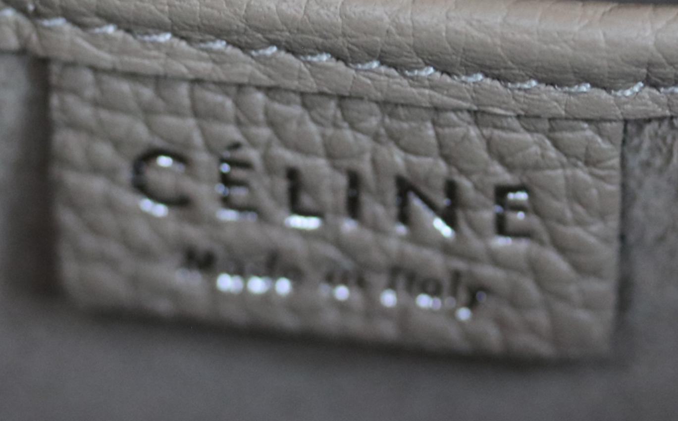 Women's Céline Drummed-Calfskin Nano Luggage Bag