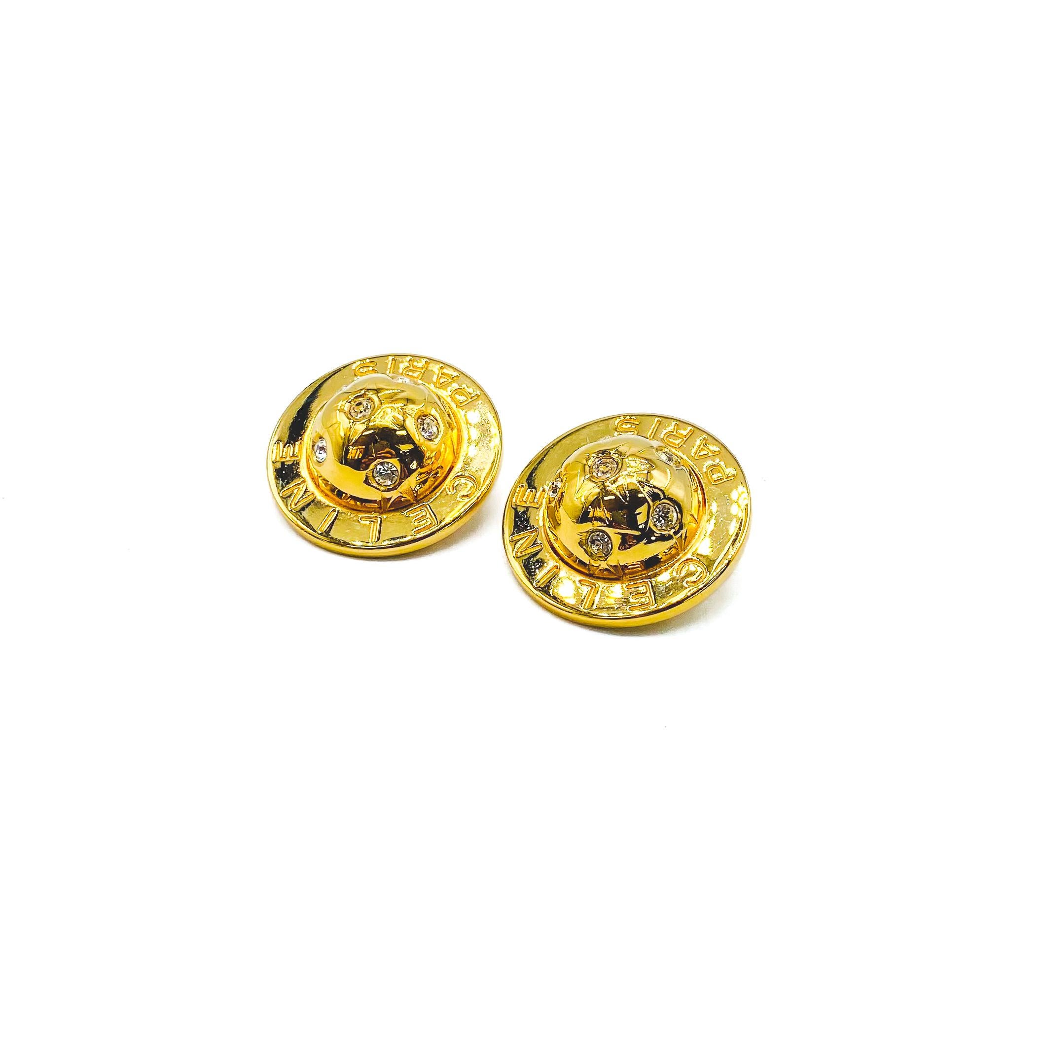 vintage celine earrings