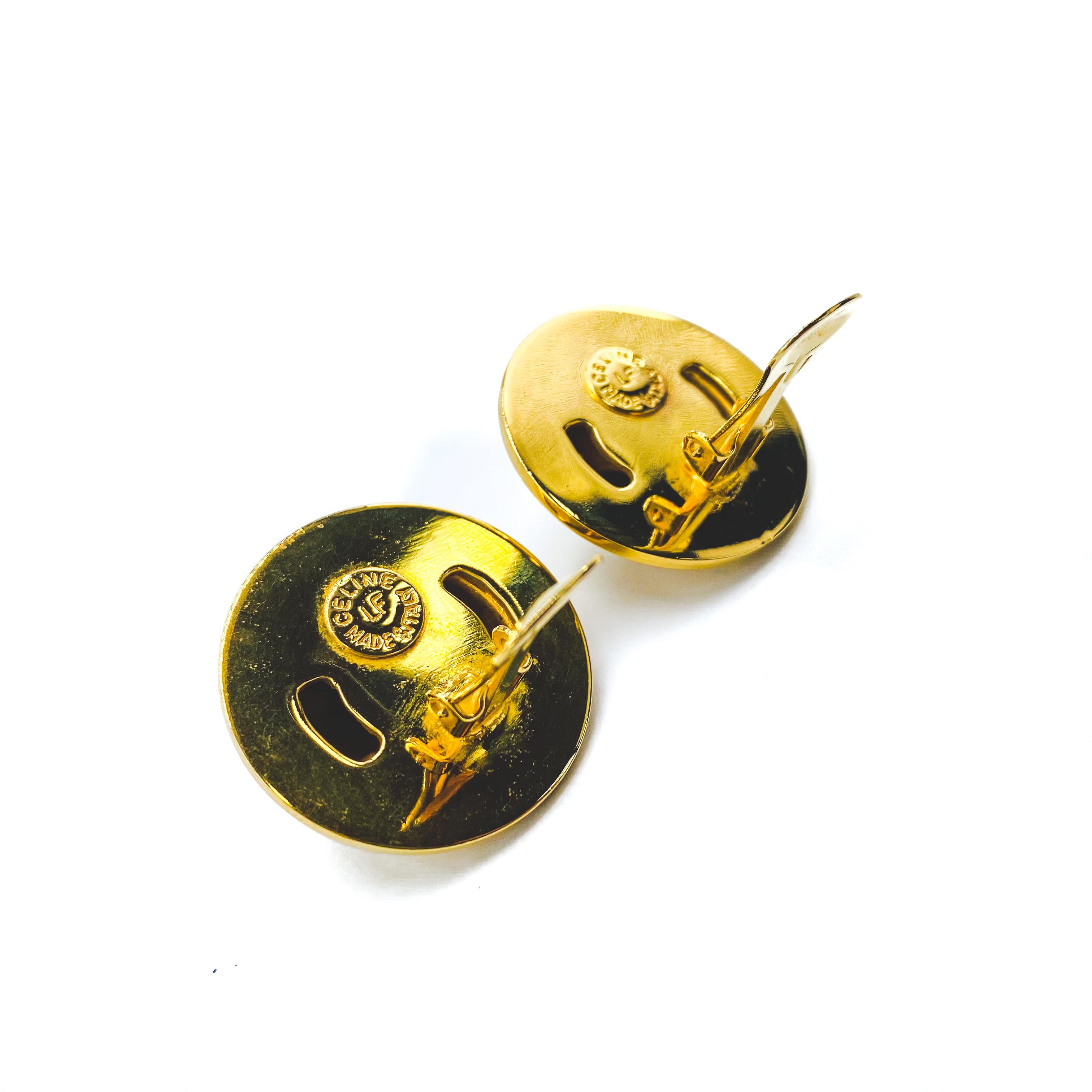 celine earrings green