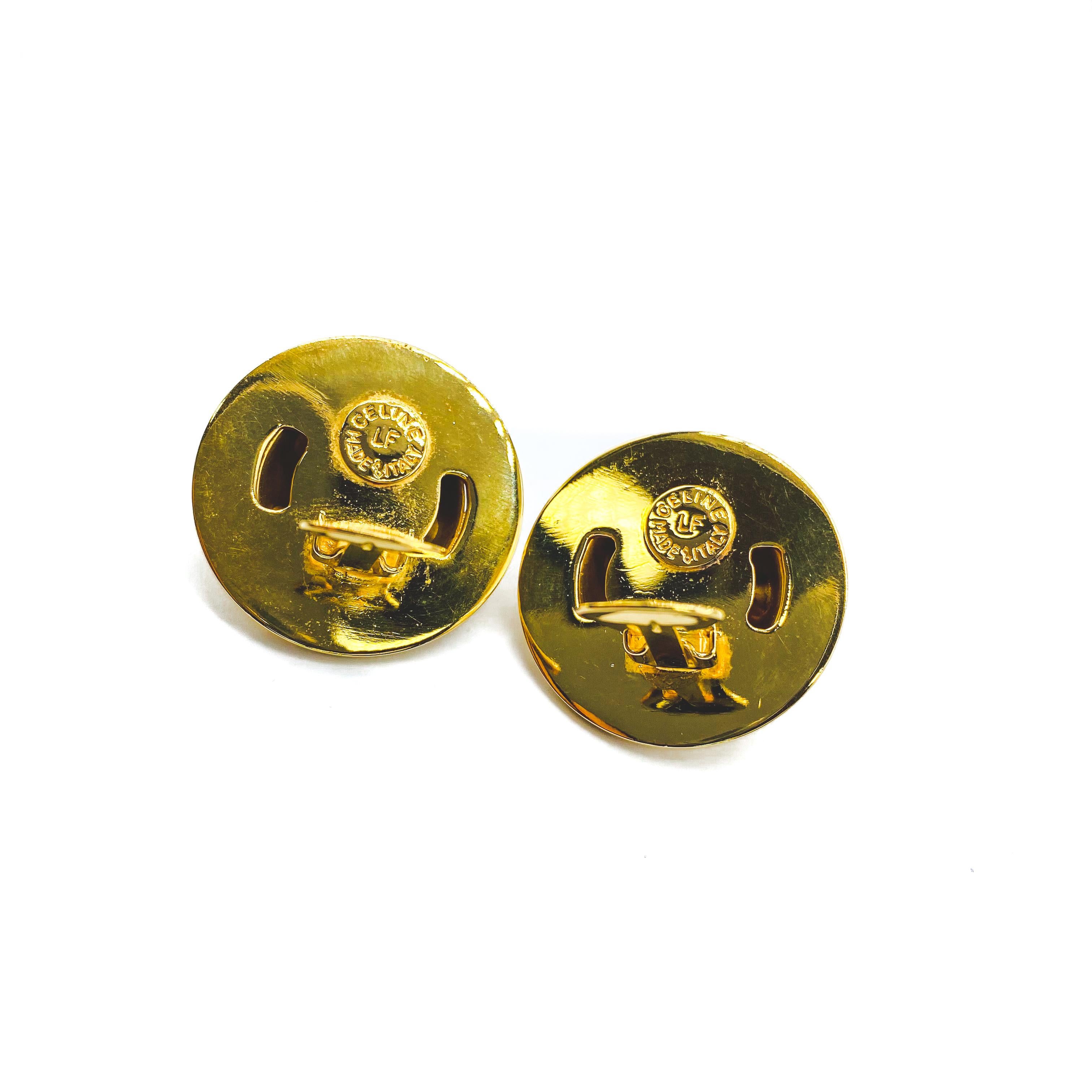 celine green earrings