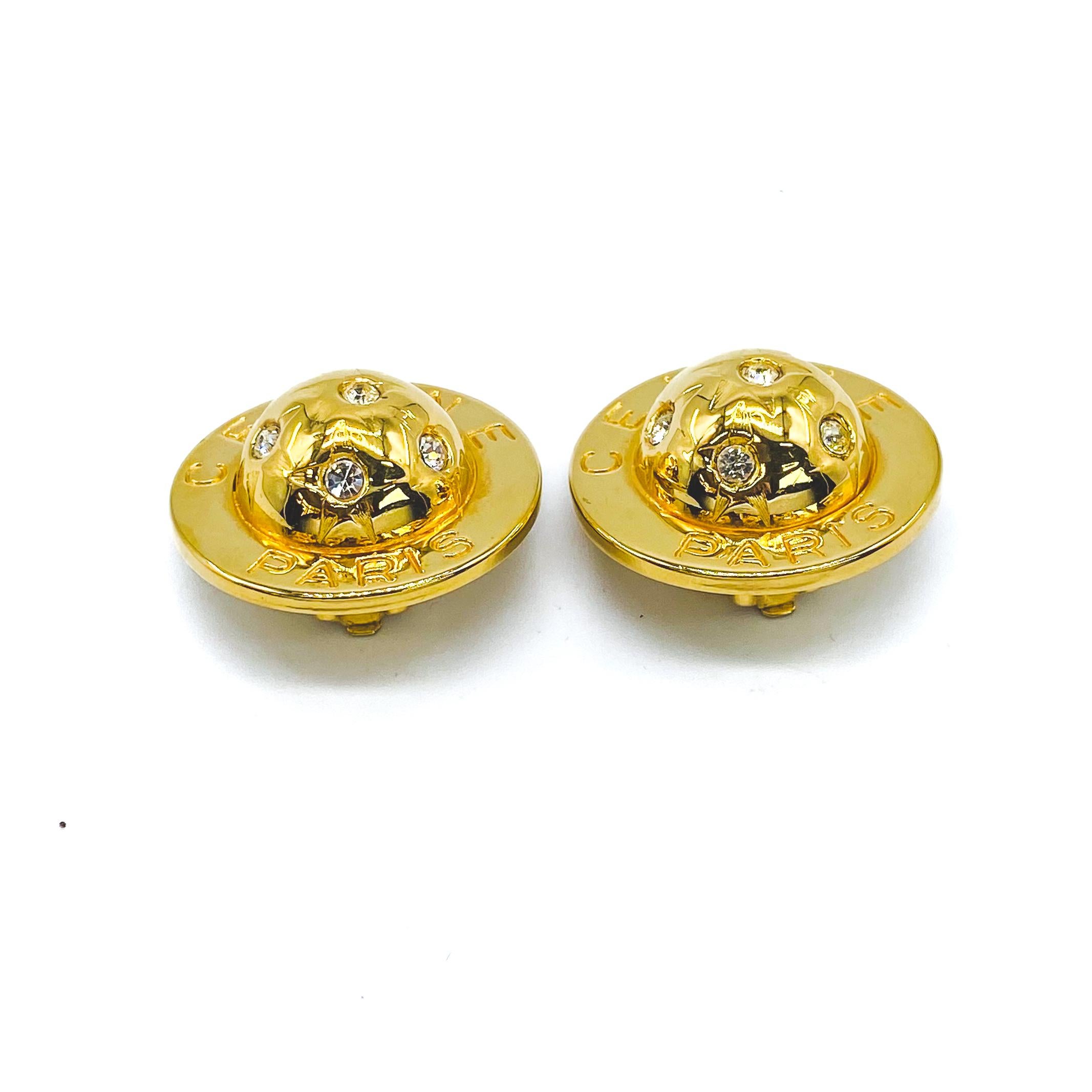 Women's or Men's CELINE Earrings Vintage 1990s