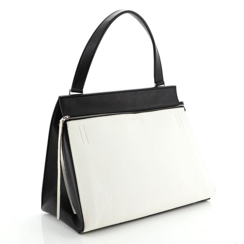 Gray Celine  Edge Bag Leather Medium