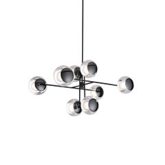Lámpara de araña «Celine Eight Light Small Black Nickel» de MUG