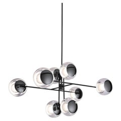 Lámpara de araña «Celine Eight Light Small Black Nickel» de MUG