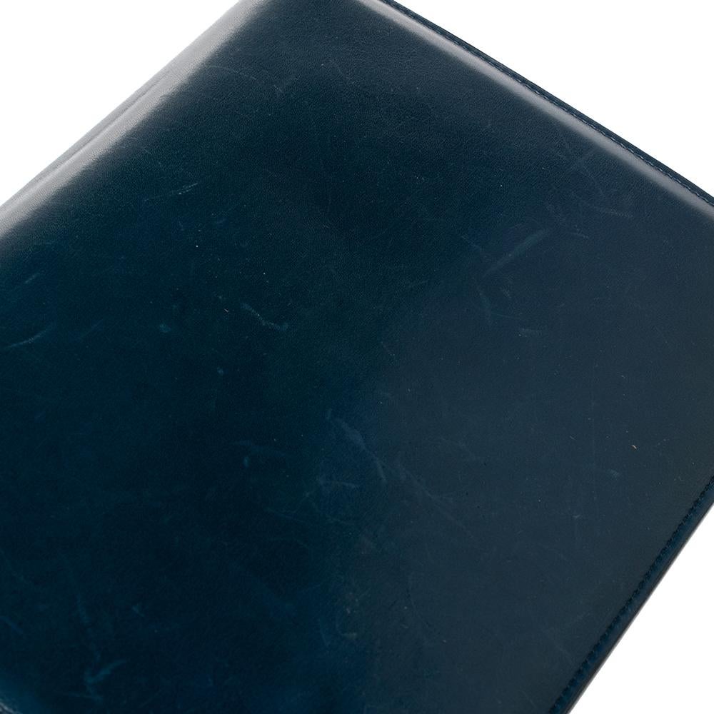 Celine Electric Blue Leather Medium Classic Box Crossbody Bag 4