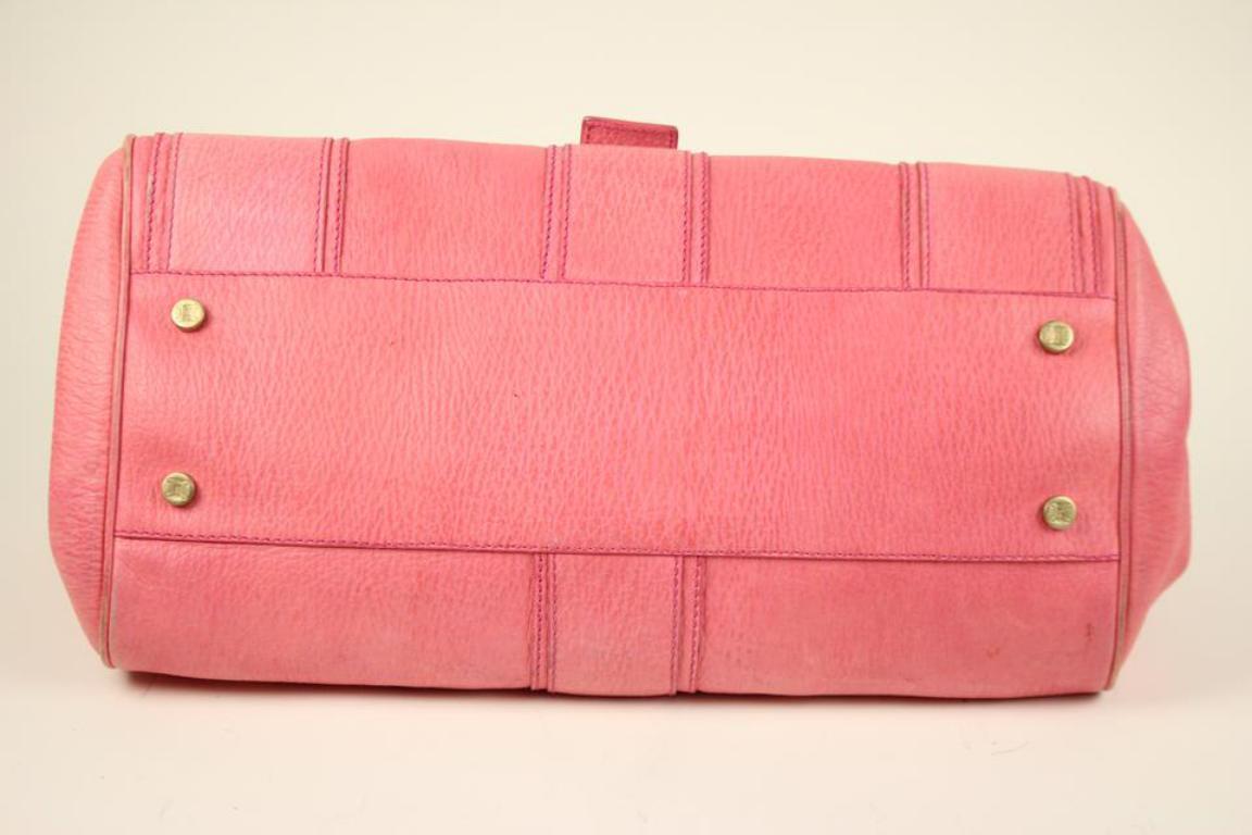 Céline Ella Long Doctor's Cesl27 Pink Leather Satchel For Sale 1