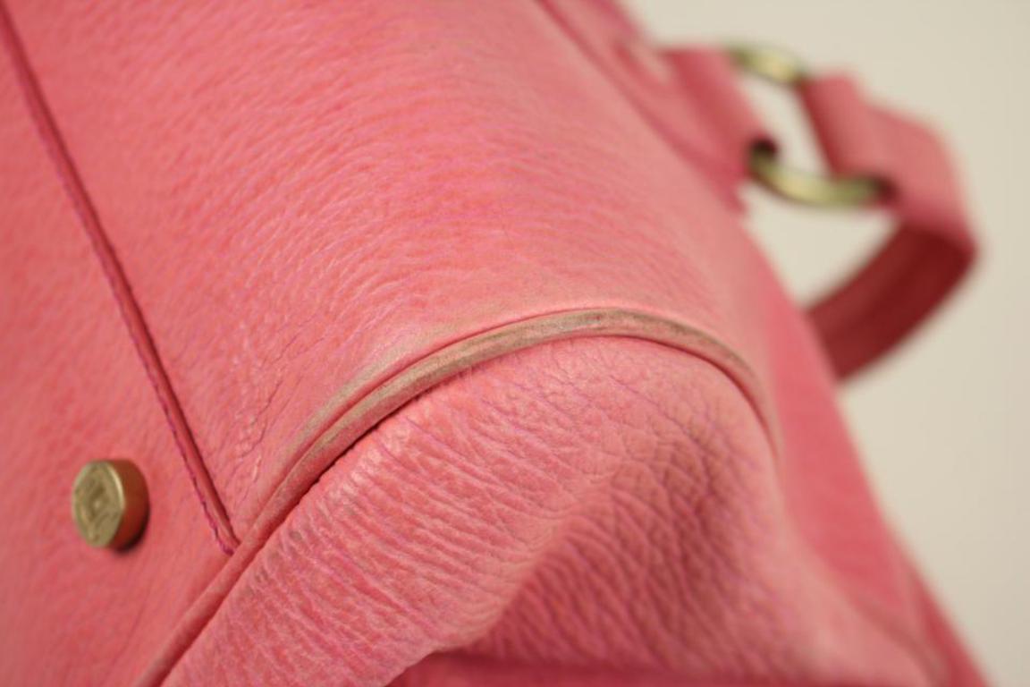 Céline Ella Long Doctor's Cesl27 Pink Leather Satchel For Sale 2