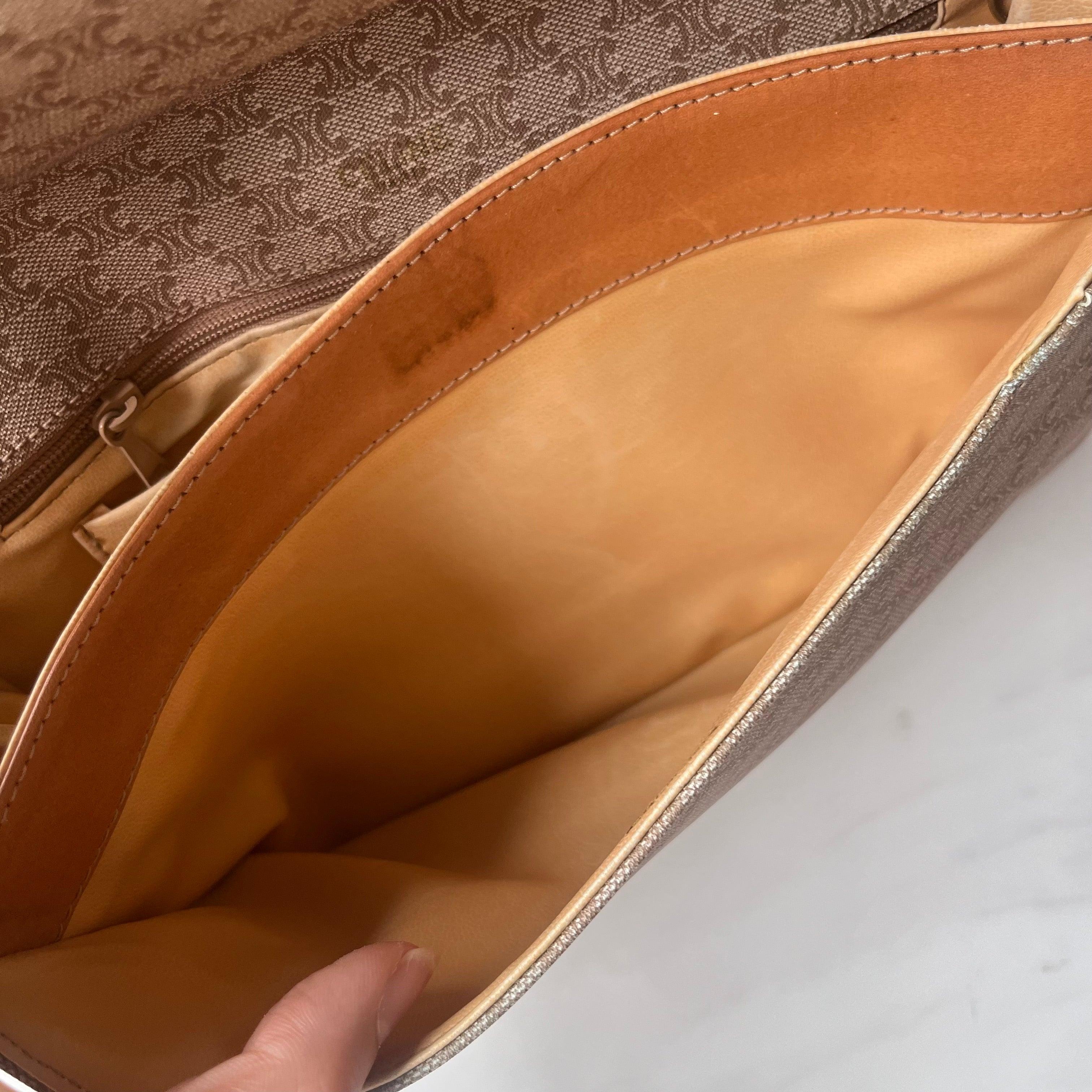 Celine Envelope Clutch bag in Brown Monogram For Sale 8