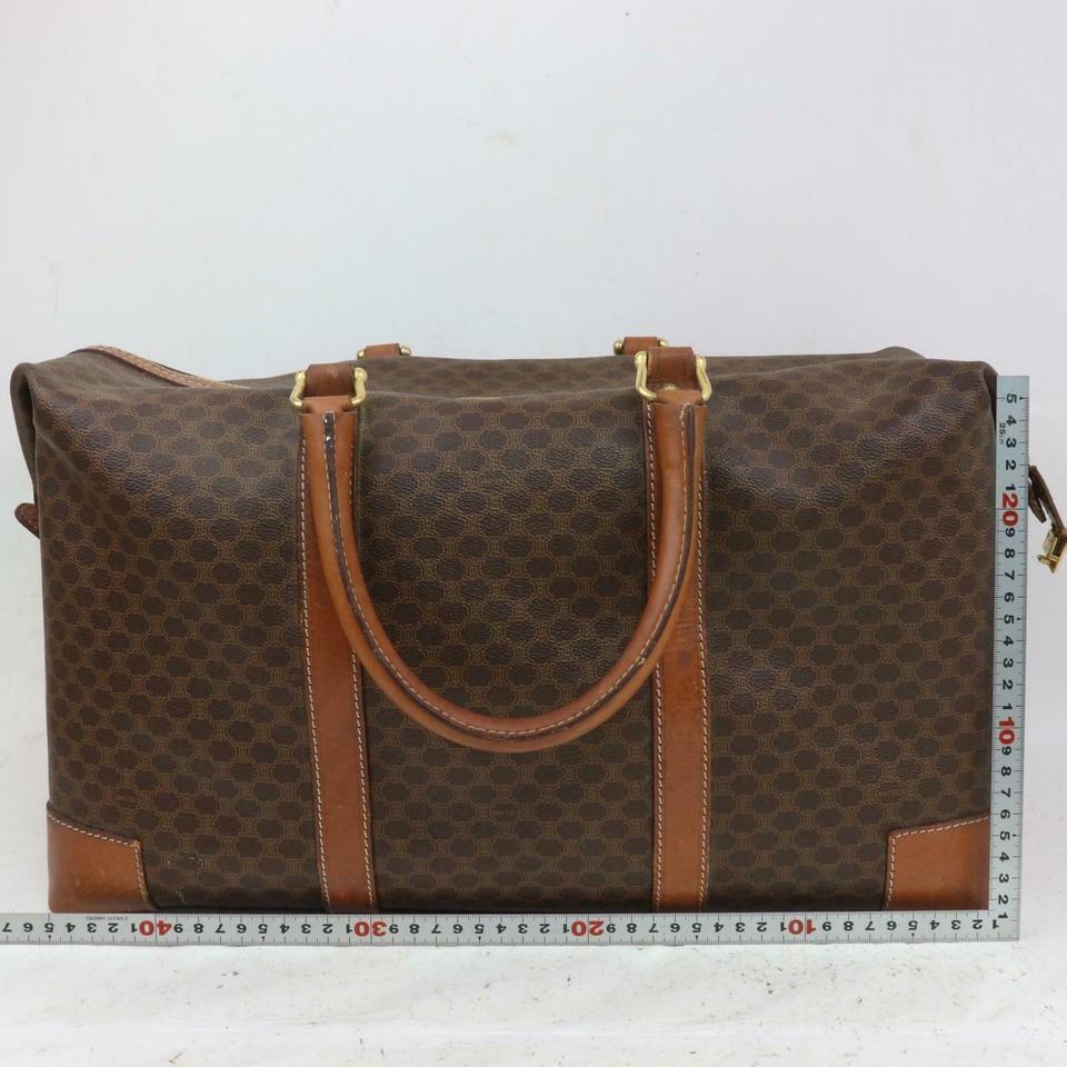 Céline Extra Large Monogram Macadam Boston Duffle 868473 In Good Condition For Sale In Dix hills, NY