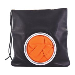 Celine Eyelet Clutch Leather