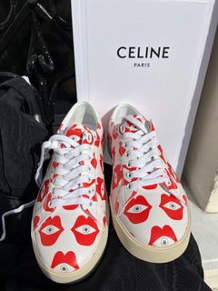 Celine Fall/Winter 2019 Triomphe Telepathic Love Print Sneakers