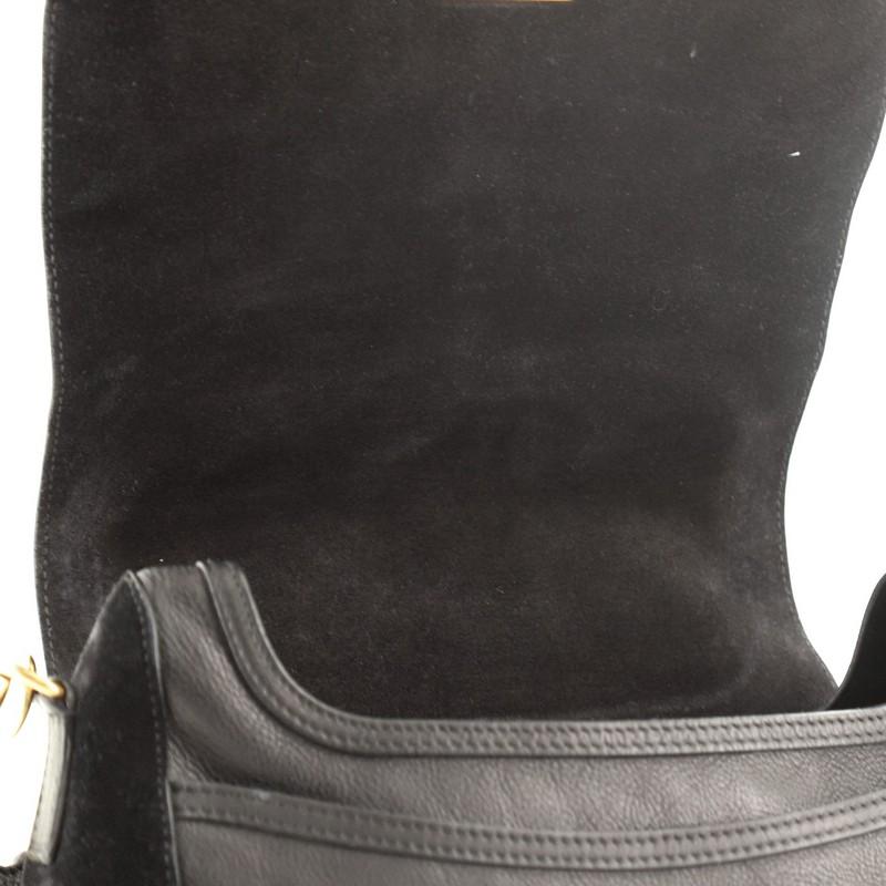 Celine Flap Messenger Bag Leather and Suede 1