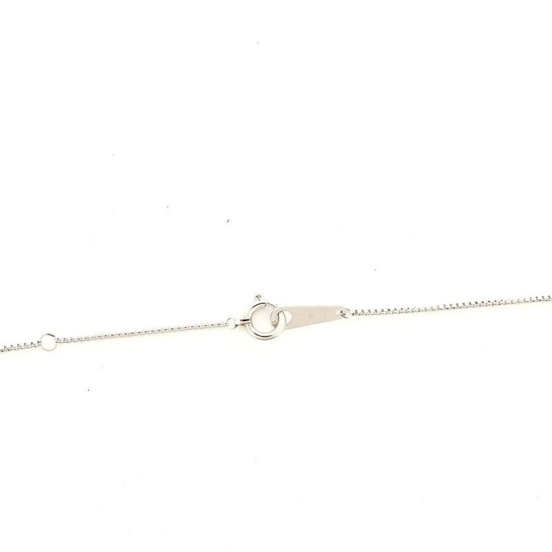 Celine Flower Pendant Necklace 18 Karat White Gold In Good Condition In New York, NY