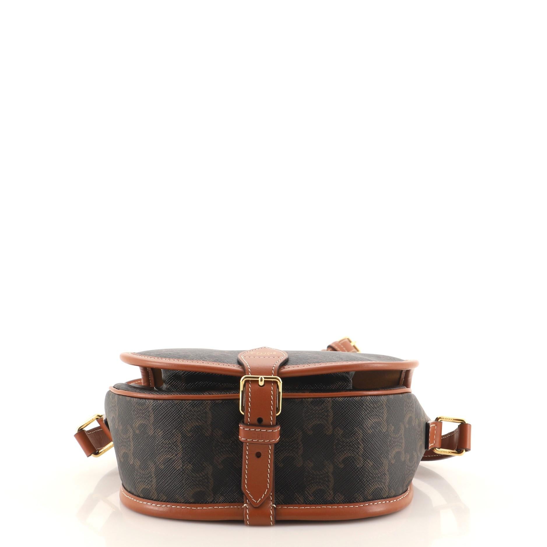 Tasche Triomphe aus beschichtetem Segeltuch Medium von Celine Folco für Damen oder Herren
