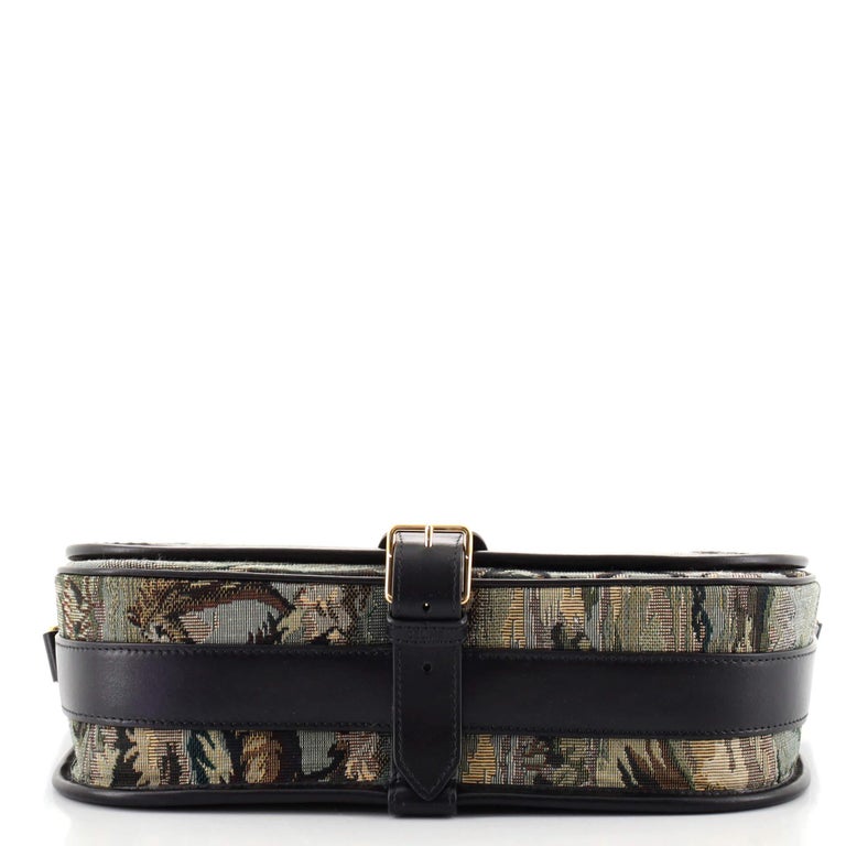 Celine Folco Messenger Bag Embroidered Canvas at 1stDibs