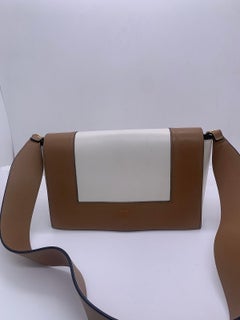 CELINE Frame Bag Borsa a tracolla in pelle di vitello marrone