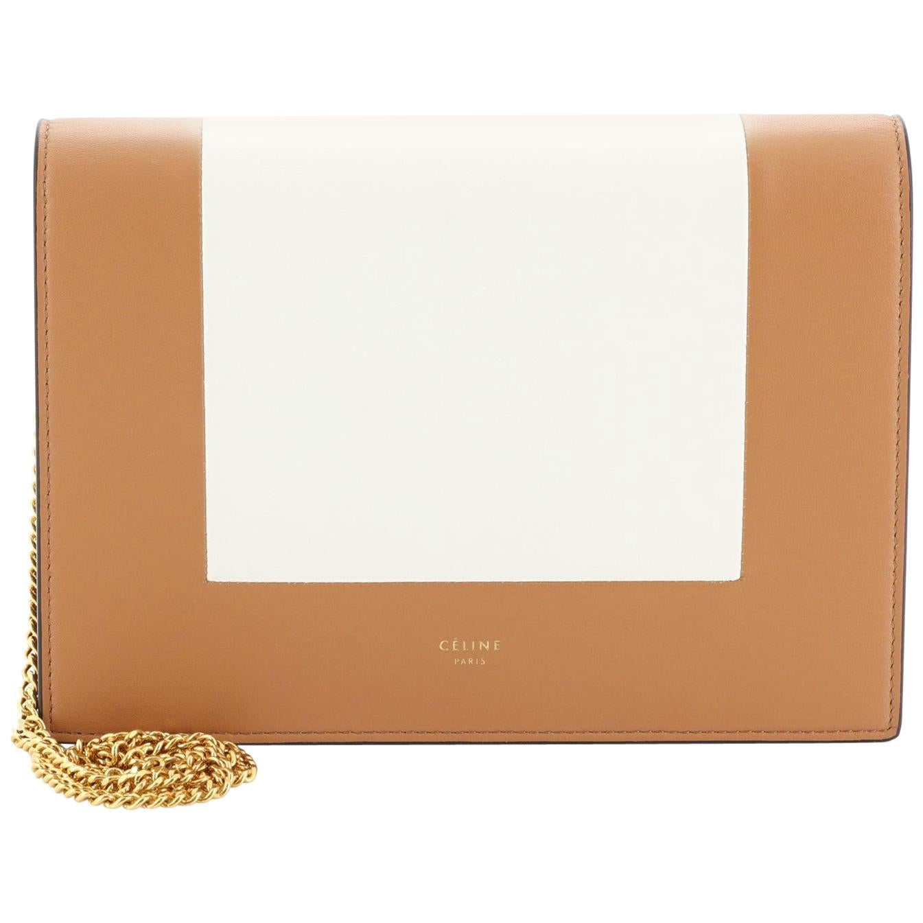 Celine Frame Evening Clutch on Chain