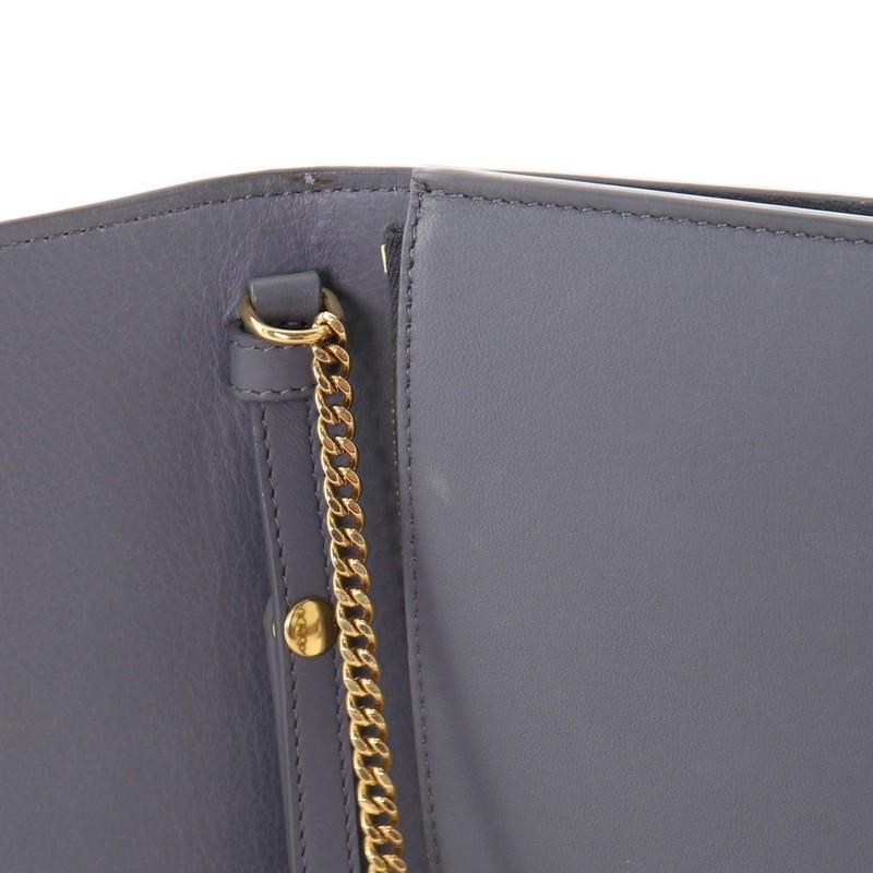 Women's or Men's Celine Frame Evening Clutch on Chain Leather