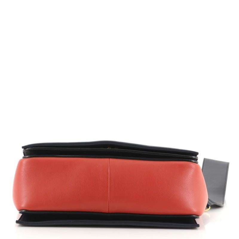 Black Celine Frame Shoulder Bag Leather Medium
