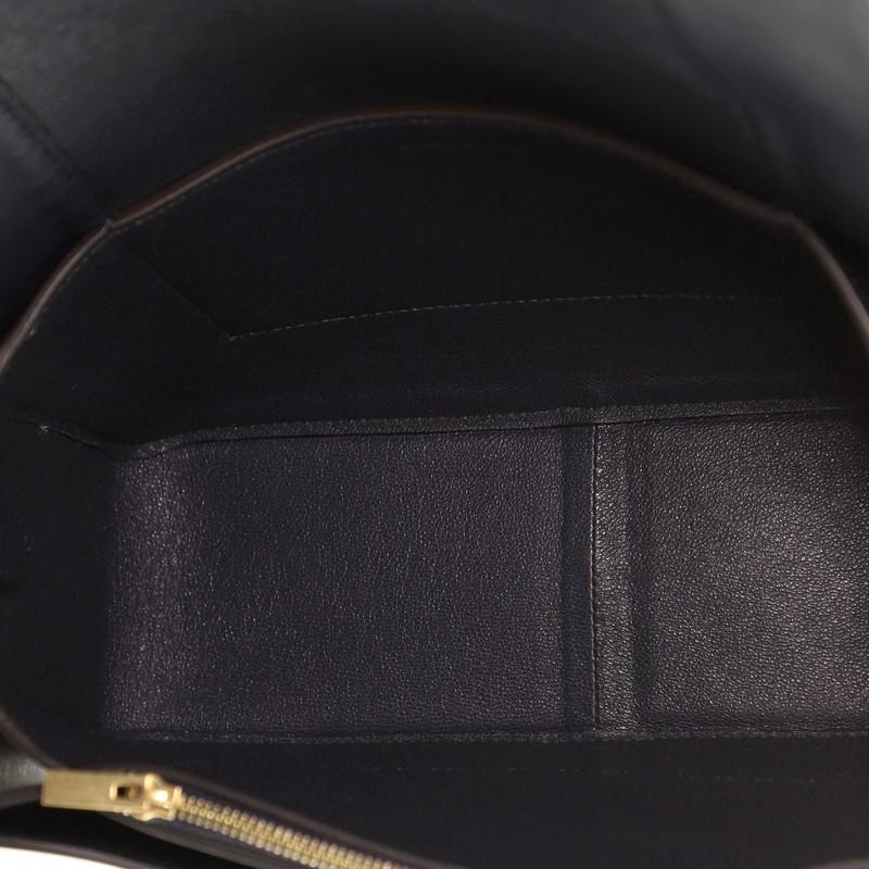 Black Celine  Frame Shoulder Bag Leather Medium