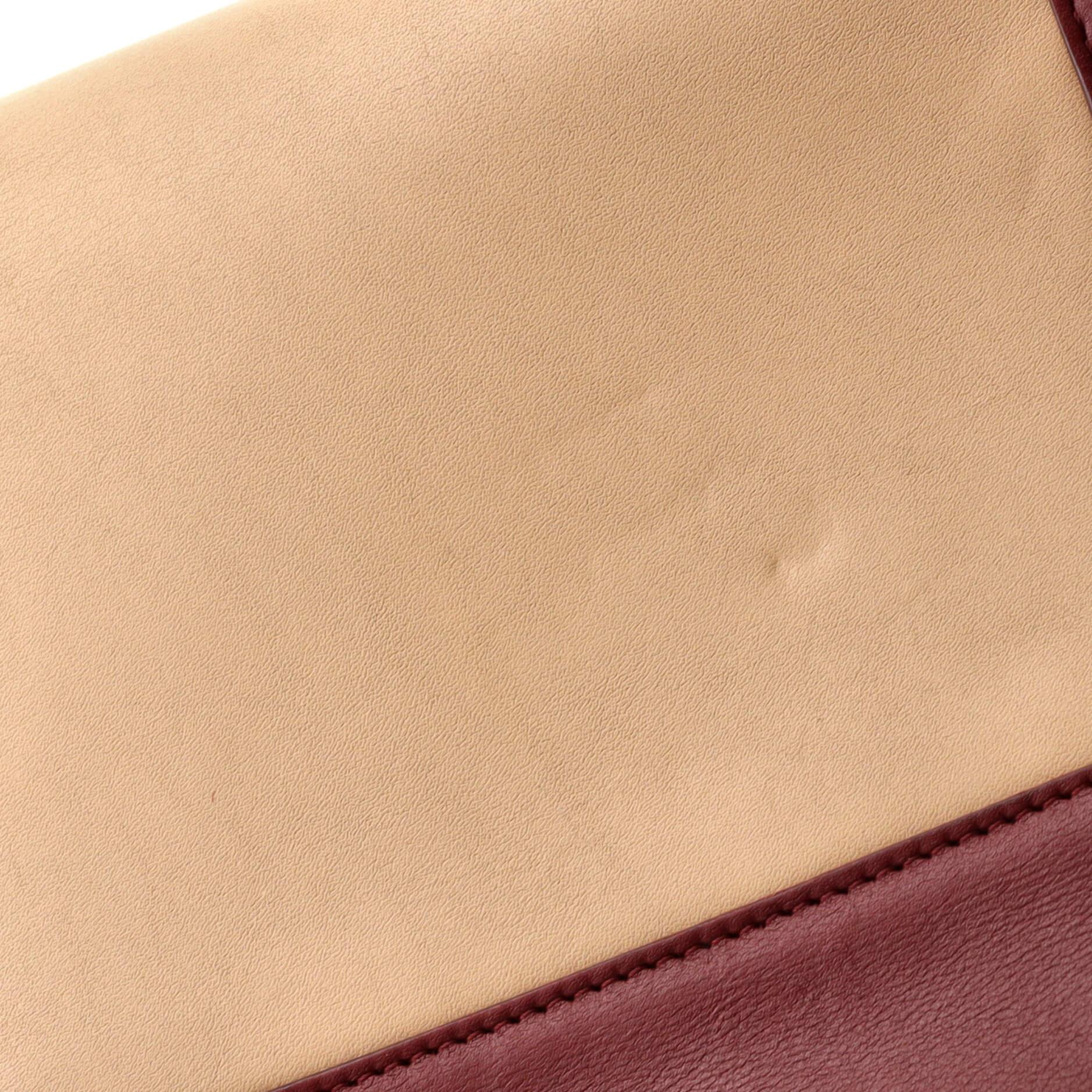 Celine Frame Shoulder Bag Leather Medium In Good Condition In NY, NY