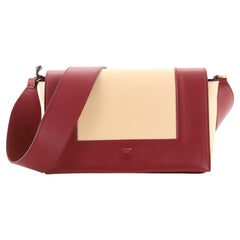 Celine Frame Shoulder Bag Leather Medium For Sale at 1stDibs