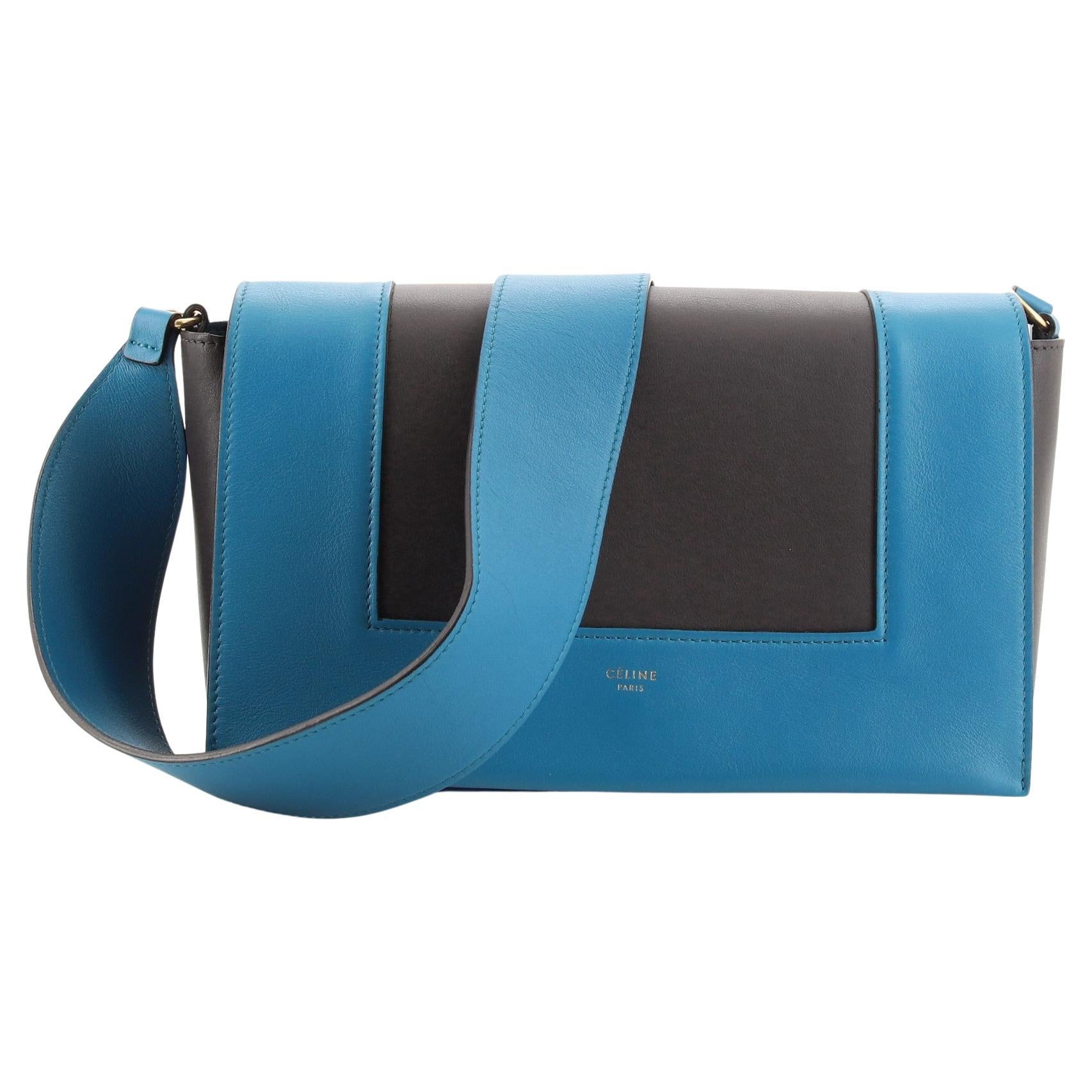 Celine Turquoise Leather Vintage Shoulder Bag at 1stDibs celine