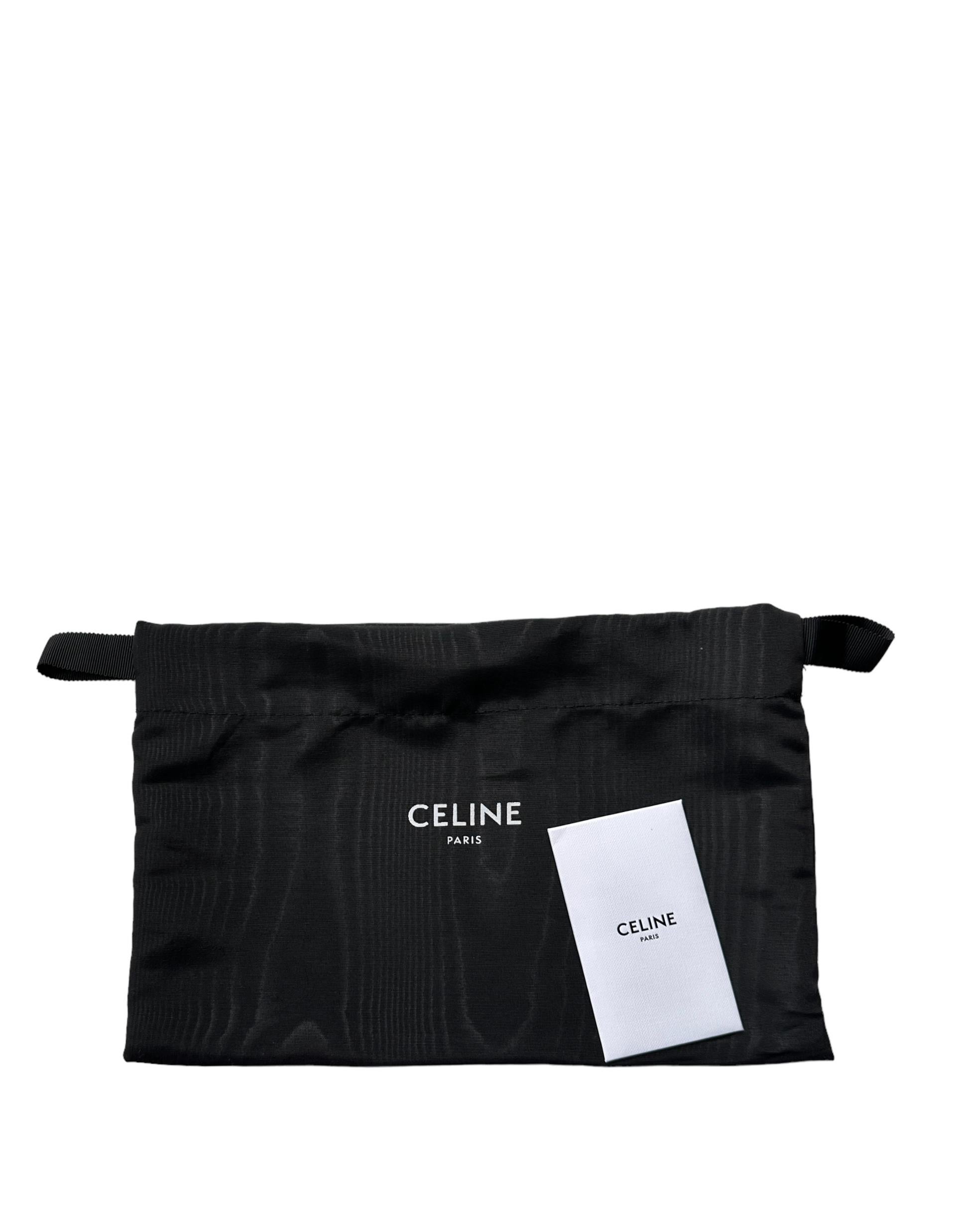 Celine Fuchsia Pink Shiny Calfskin Triomphe Shoulder Bag 2