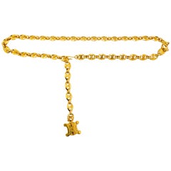 Celine Gold Chain Belt