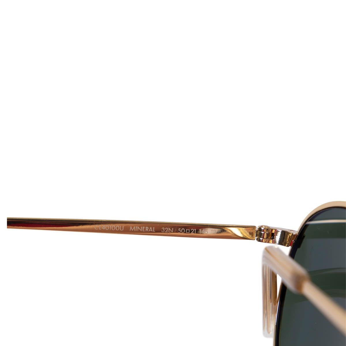 celine sunglasses gold metal