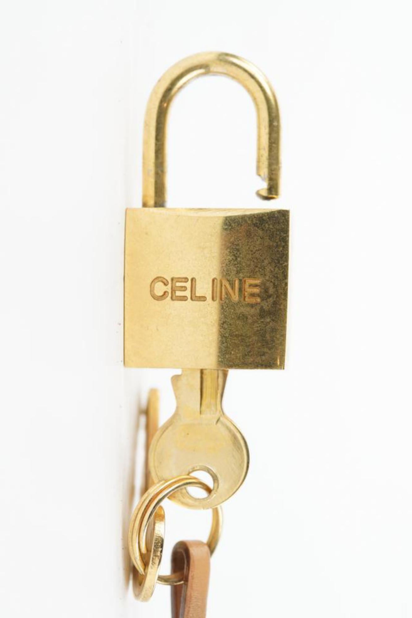 Céline Gold Padlock, Clochette and Key Set Lock Cadena 1cel426 4