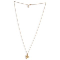 CELINE gold-plated brass ALPHABET M Necklace
