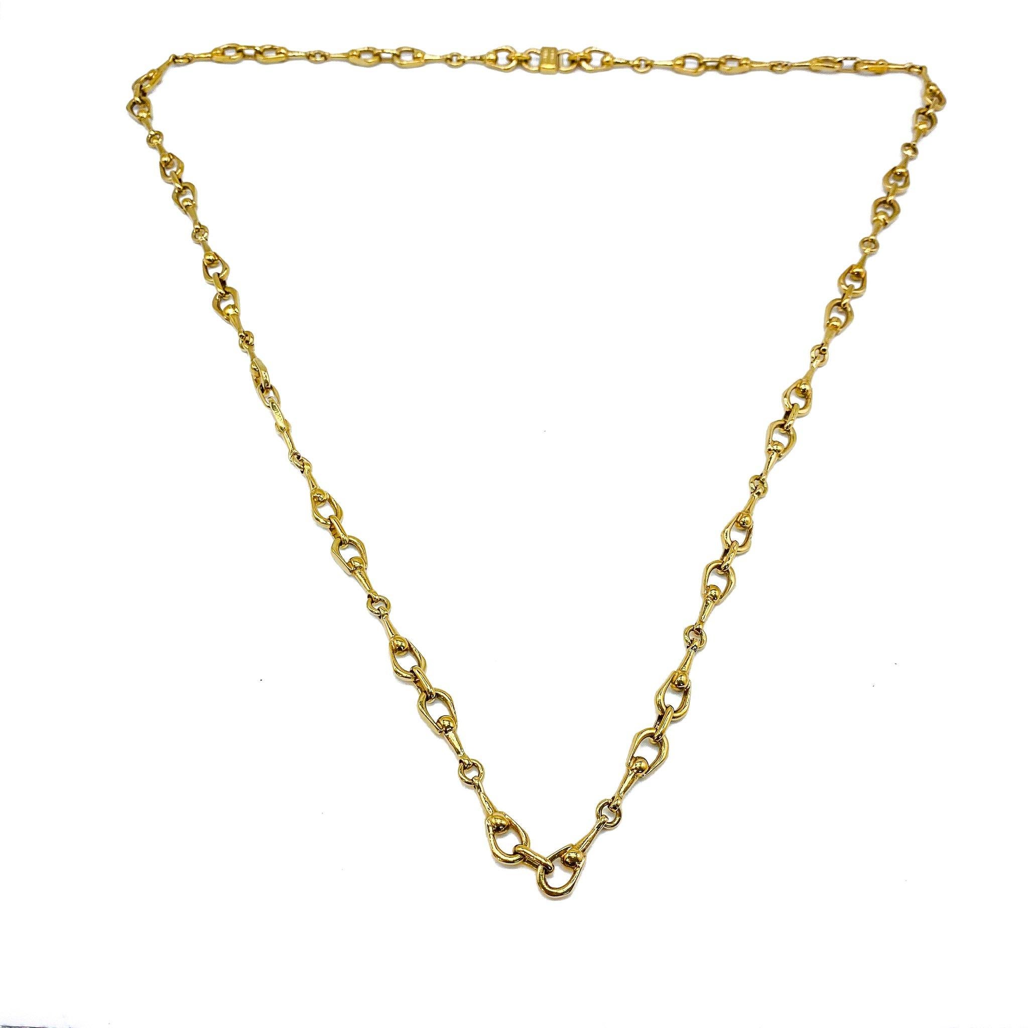 Women's Celine Gold Plated Necklace Vintage, 1980s
