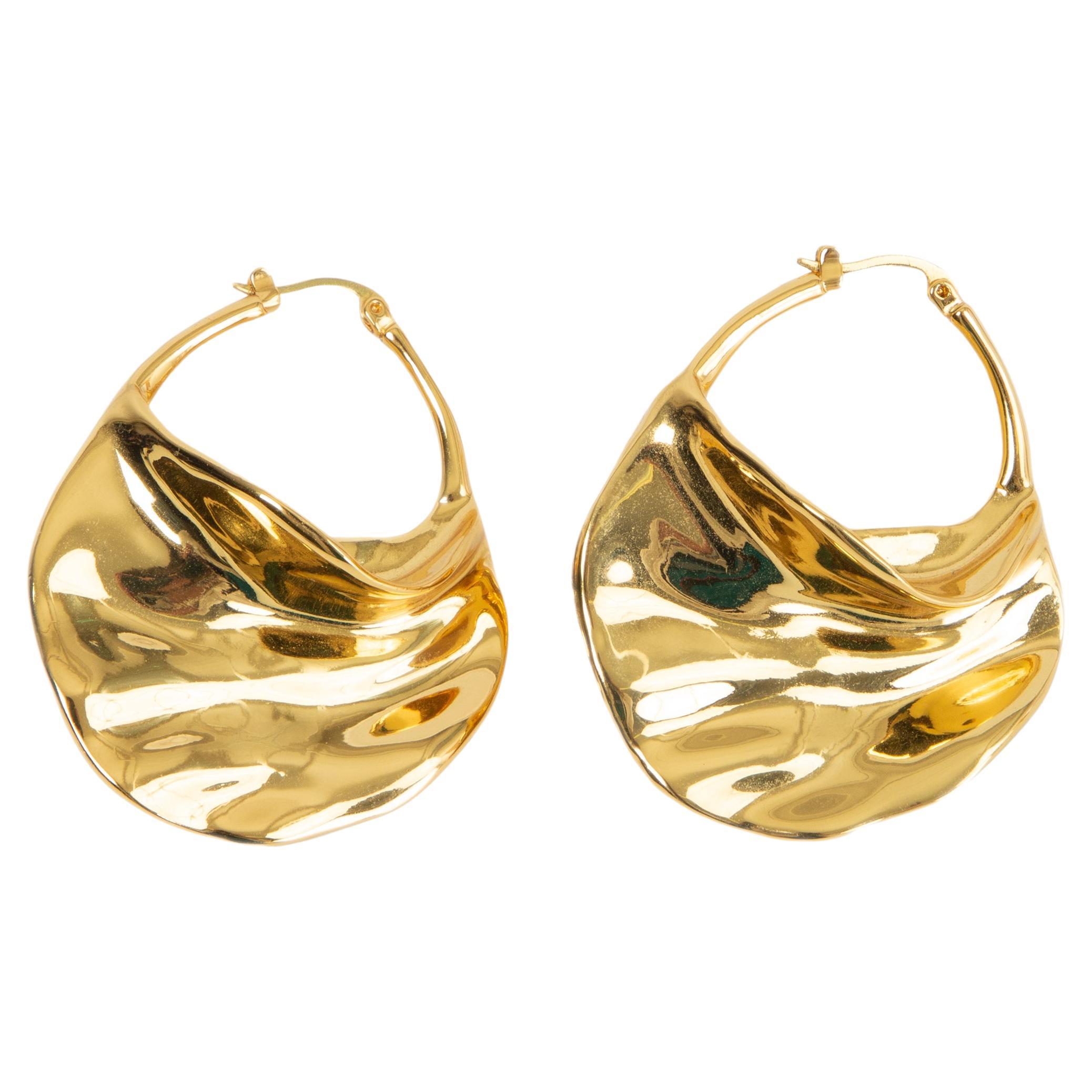 Celine Maillon Triomphe Stud Earrings in Metallic