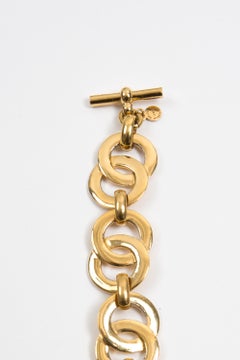 Celine Gold Tone Chain Bracelet