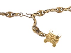 Celine Goldtone Chain Belt