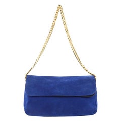 Celine Gourmette Shoulder Bag Suede Small