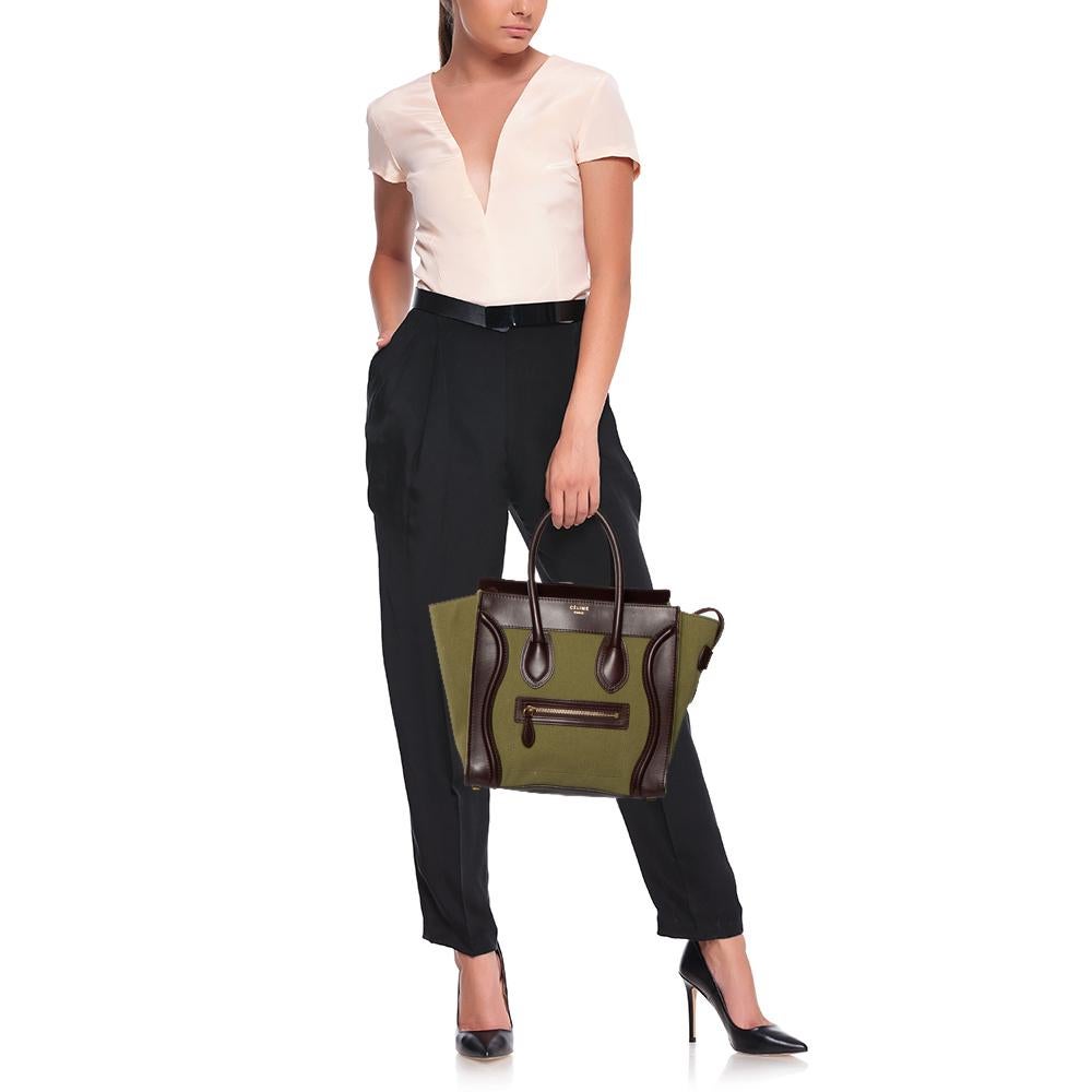 celine green tote bag