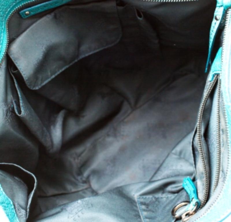 Vert Celine Hobo en cuir vert en vente